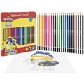 Play-Doh Set 24 creioane colorate in cutie metalica