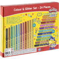 Play-Doh Set carioci si lipici cu sclipici