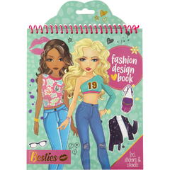 Carte cu abtibilduri - Fashion Design (Verde)
