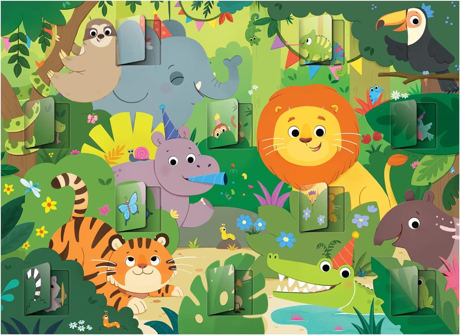 Puzzle deschide ferestrele - Jungla ( 20 piese) [1]