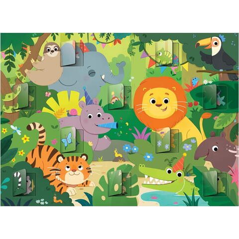Galt Puzzle deschide ferestrele - Jungla ( 20 piese)