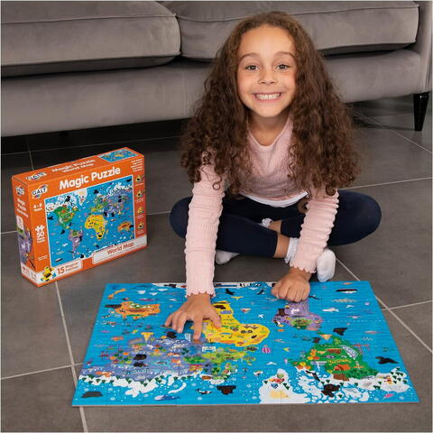 Galt Magic Puzzle - Harta lumii ( 50 piese)