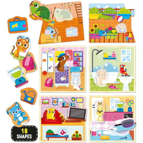 LISCIANI Joc Montessori  - Casuta animalutelor