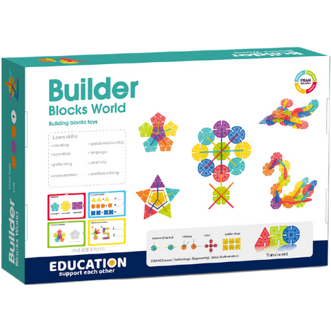 Bufnitel Set de constructie STEAM - Fulgi de zapada (112 piese)