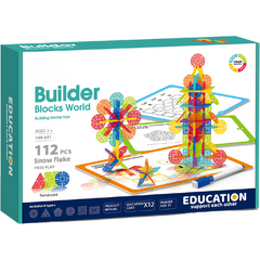 Set de constructie STEAM - Fulgi de zapada (112 piese)