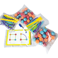 Bufnitel Set de constructie STEAM - Forme 3D ( 140 piese)