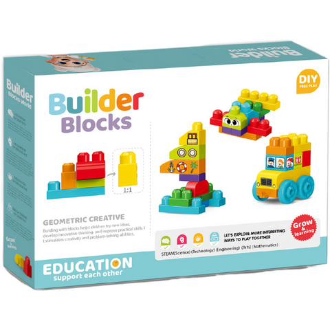 Bufnitel Set de constructie STEAM - Vehicule (38 piese)