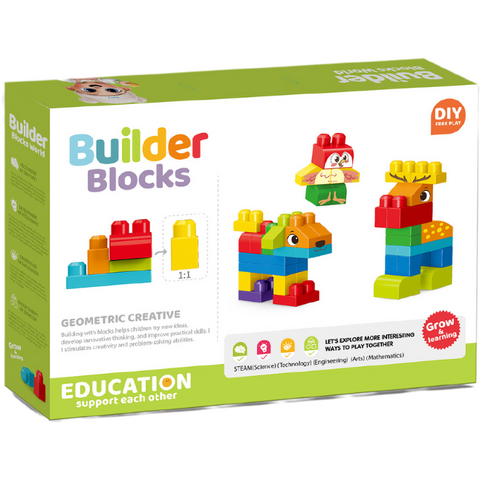 Bufnitel Set de constructie STEAM - Animalute haioase (44 piese)