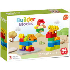 Set de constructie STEAM - Animalute haioase (44 piese)