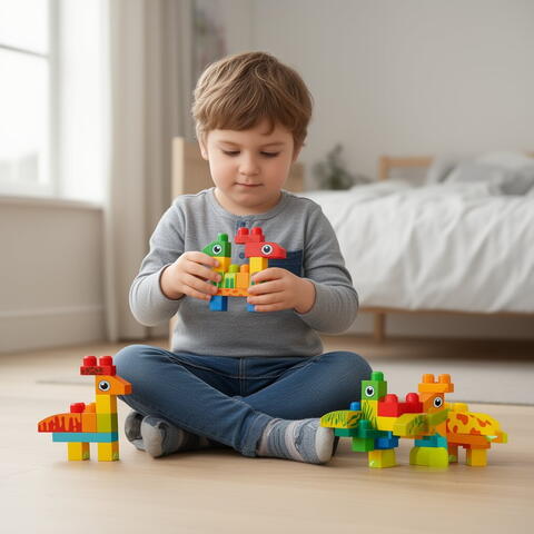 Bufnitel Set de constructie STEAM - Dinozauri haiosi (31 piese)