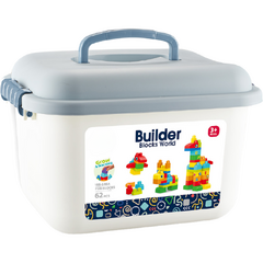 Set de constructie in cutie  - Animalute (62 piese)