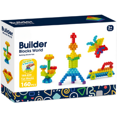 Set de constructie STEAM - Micutul constructor (160 piese)