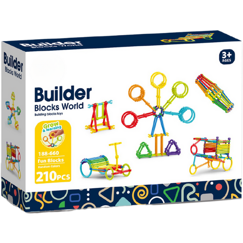 Bufnitel Set de constructie STEAM - Micutul inginer (210 piese)