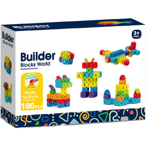 Bufnitel Set de constructie STEAM - Micutul matematician (100 piese)