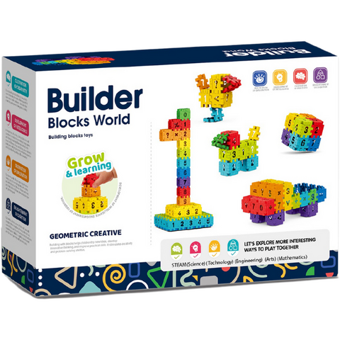 Bufnitel Set de constructie STEAM - Micutul matematician (100 piese)