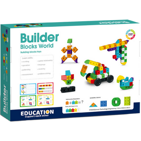 Bufnitel Set de constructie STEAM - Invatam si ne distram (120 piese)