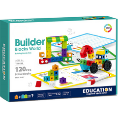 Set de constructie STEAM - Invatam si ne distram (120 piese)