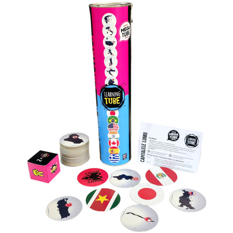 K-TOYZ Joc Learning Tube® - Steagurile & Capitalele Lumii
