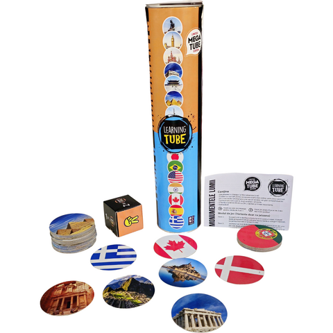 K-TOYZ Joc Learning Tube® - Steagurile & Monumentele lumii