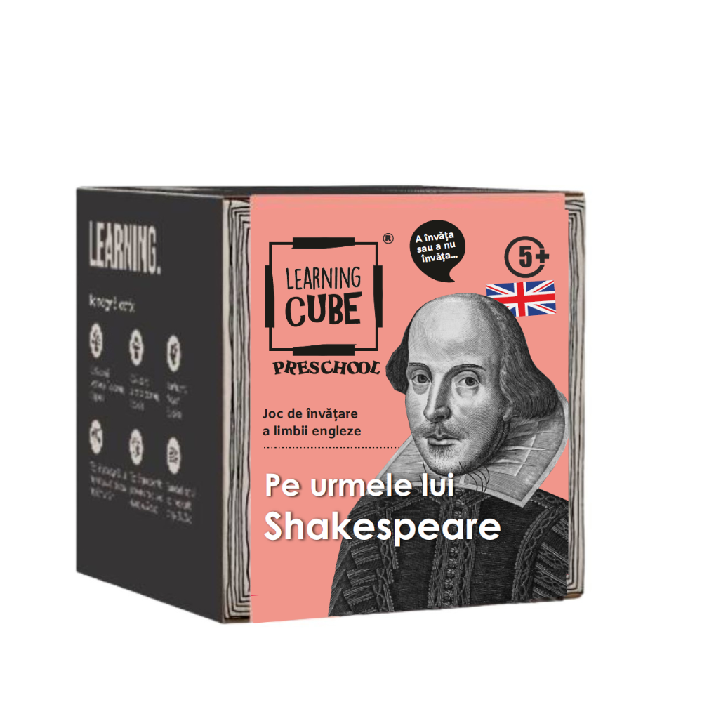 Jucarii lingvistice - Joc lingvistic Learning Cube® - Pe urmele lui Shakespeare
