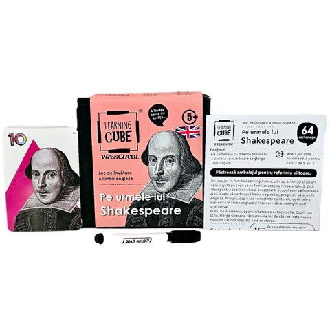 K-TOYZ Joc lingvistic Learning Cube® - Pe urmele lui Shakespeare