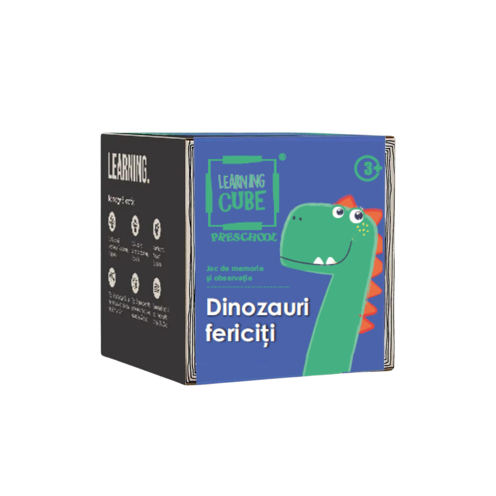 Jucarii Educative - Joc de atentie Learning Cube®  - Dinozauri fericiti