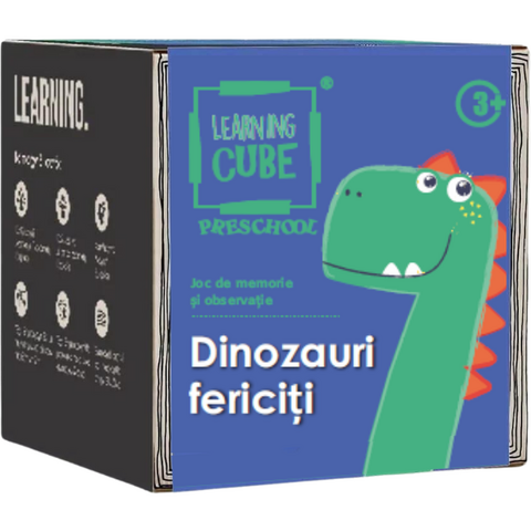 K-TOYZ Joc de atentie Learning Cube®  - Dinozauri fericiti