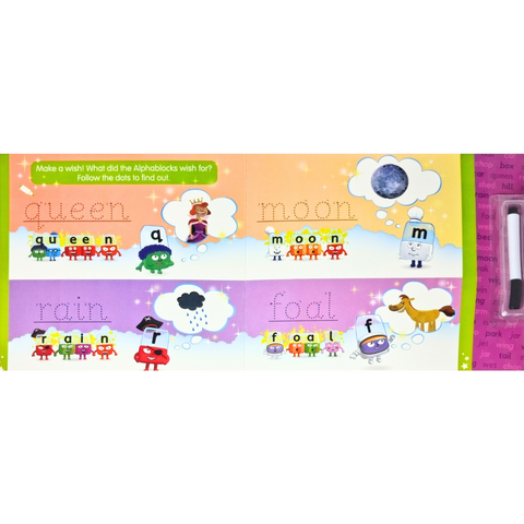 Carticica Scriu si Sterg  Alphablocks - Cuvinte magice - RESIGILAT