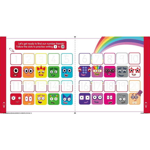 Carticica Scriu si sterg Numberblocks - Legaturi numerice - RESIGILAT