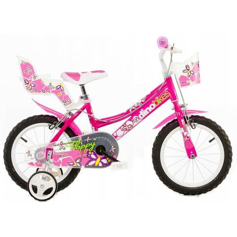 DINO BIKES Bicicleta pentru copii fluturasi 14" - RESIGILAT