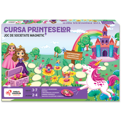Chalk and Chuckles Joc de societate magnetic - Cursa printeselor