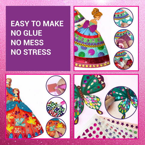 Chalk and Chuckles Set creativ 3 in 1 - Magie sclipitoare