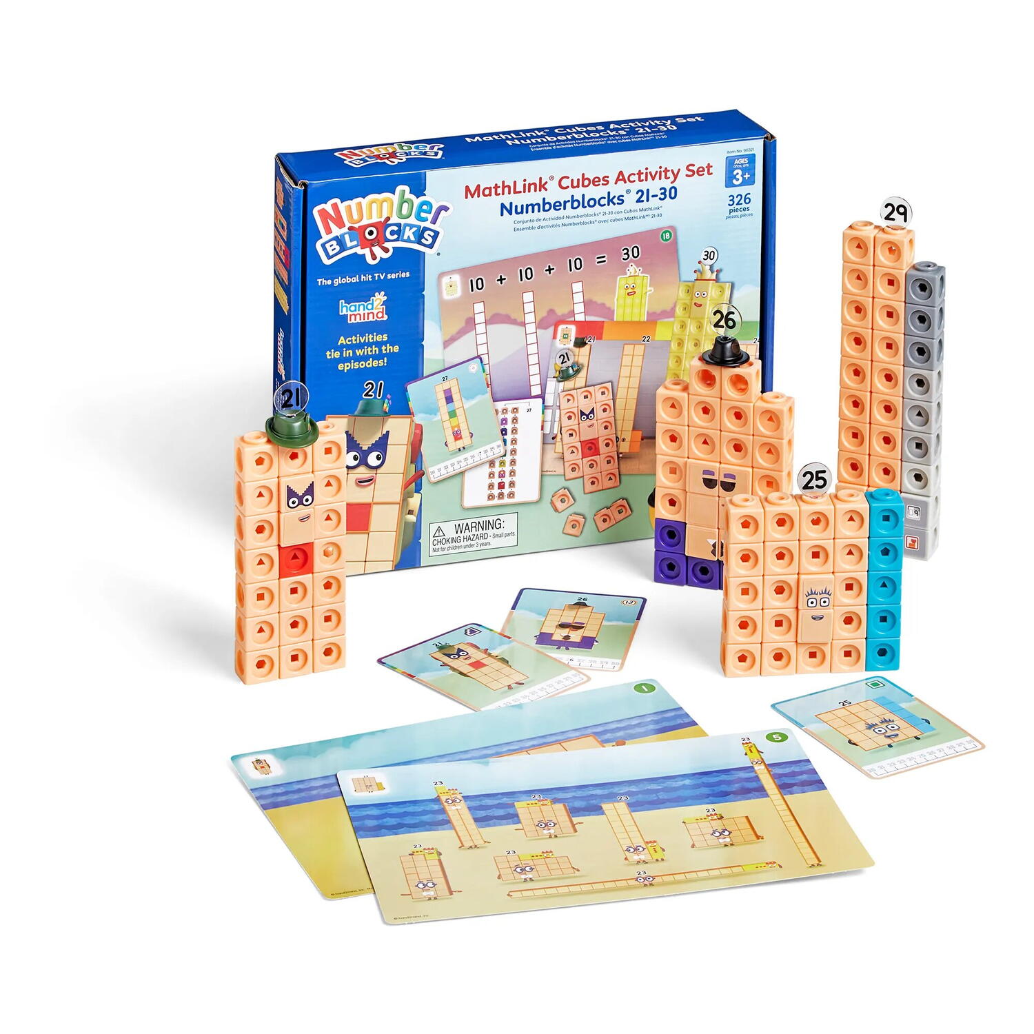 Jucarii Educative - MathLink®Cubes Numberblocks in engleza Set de activitati de la 21 - 30