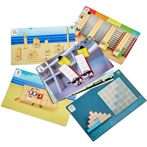 Hand2Mind MathLink®Cubes Numberblocks in engleza Set de activitati de la 21 - 30