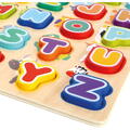 BINO Puzzle din lemn cu alfabet si animale
