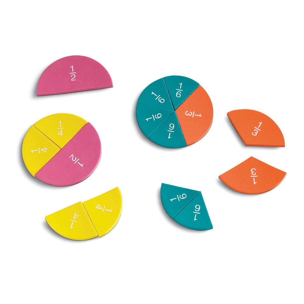 Pentru clasa - Set magnetic - Cercuri cu fractii