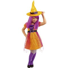 Costum de carnaval - Vrajitoare superstar (portocaliu)