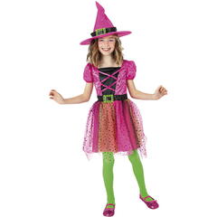 Costum de carnaval - Vrajitoare superstar (roz)
