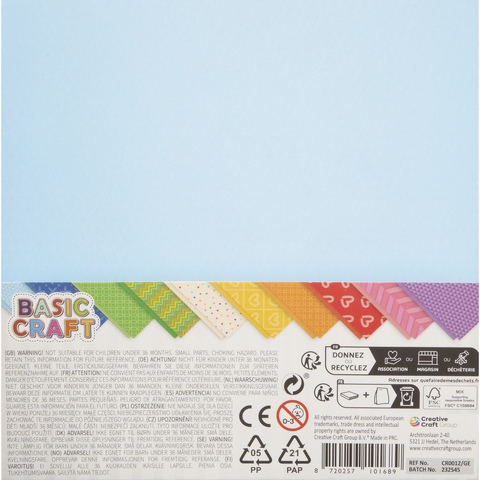 Grafix Hartie origami 15 x 15 cm, 50 file