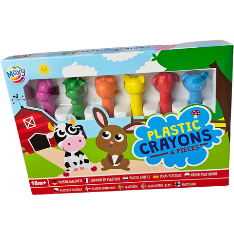 Moxy Set 6 creioane de plastic  - Ferma