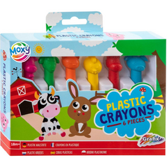Moxy Set 6 creioane de plastic  - Ferma