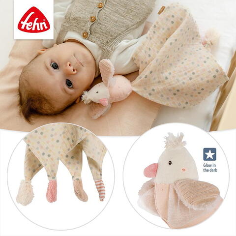 Fehn Jucarie doudou - Pasare pastel