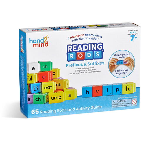 Hand2Mind Cuburi Reading Rods® - Prefixe & sufixe