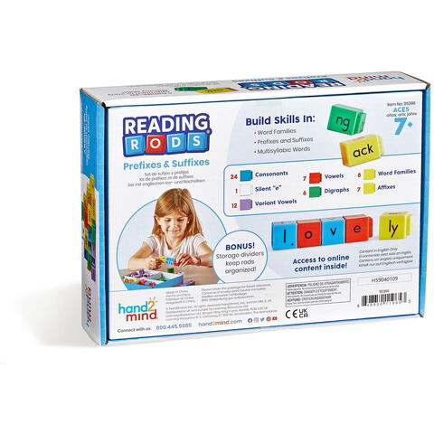 Hand2Mind Cuburi Reading Rods® - Prefixe & sufixe