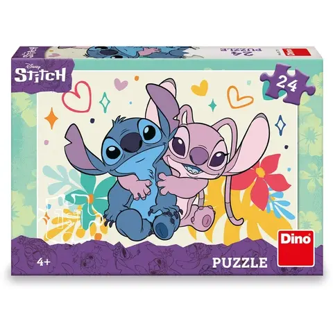 Dino Puzzle - Stitch si Angel (24 piese)