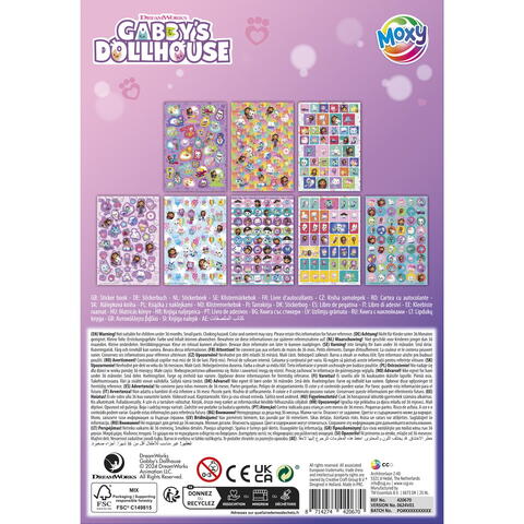 Moxy Abtibilduri cu sclipici - Gabby's Dollhouse