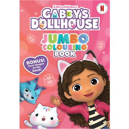 Totum Carte de colorat Jumbo - Gabby's Dollhouse