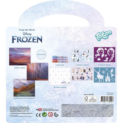 Totum Carte de activitati & pixuri - Frozen