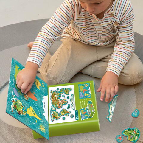 Dodo Puzzle magnetic - Lumea animalelor (36 piese)