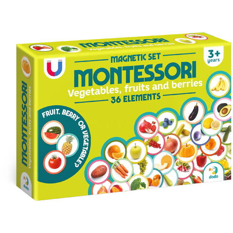 Dodo Set magneti Montessori - Fructe si legume